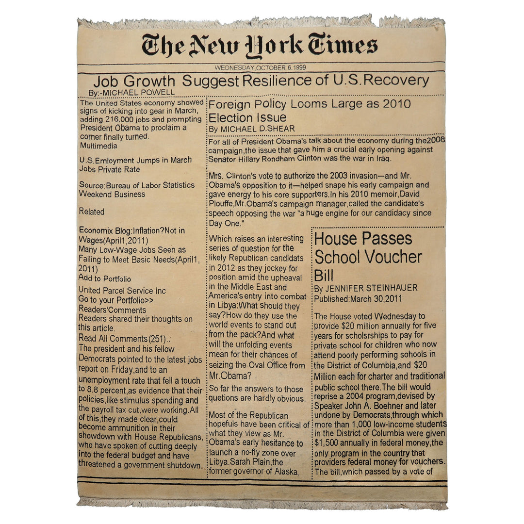 8x10 Ivory, Black, Color Hand Knotted Tibetan Wool  Oriental Rug