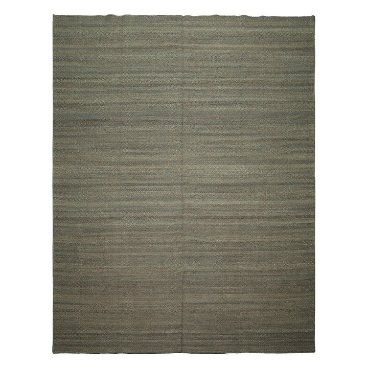 8x10 Teal, Brown, Color Hand Woven Kilim Wool Modern & Contemporary Oriental Rug