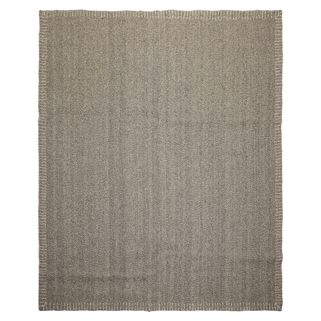 8x10 Taupe, Gray, Color Hand Woven Flatweave Wool Modern & Contemporary Oriental Rug