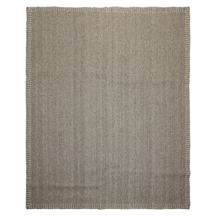 8x10 Taupe, Gray, Color Hand Woven Flatweave Wool Modern & Contemporary Oriental Rug