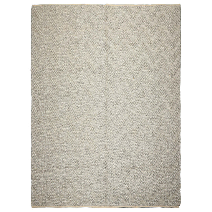 9x12 Tone on Tone Silver, Gray, Color Hand Knotted Tibetan Wool Modern & Contemporary Oriental Rug