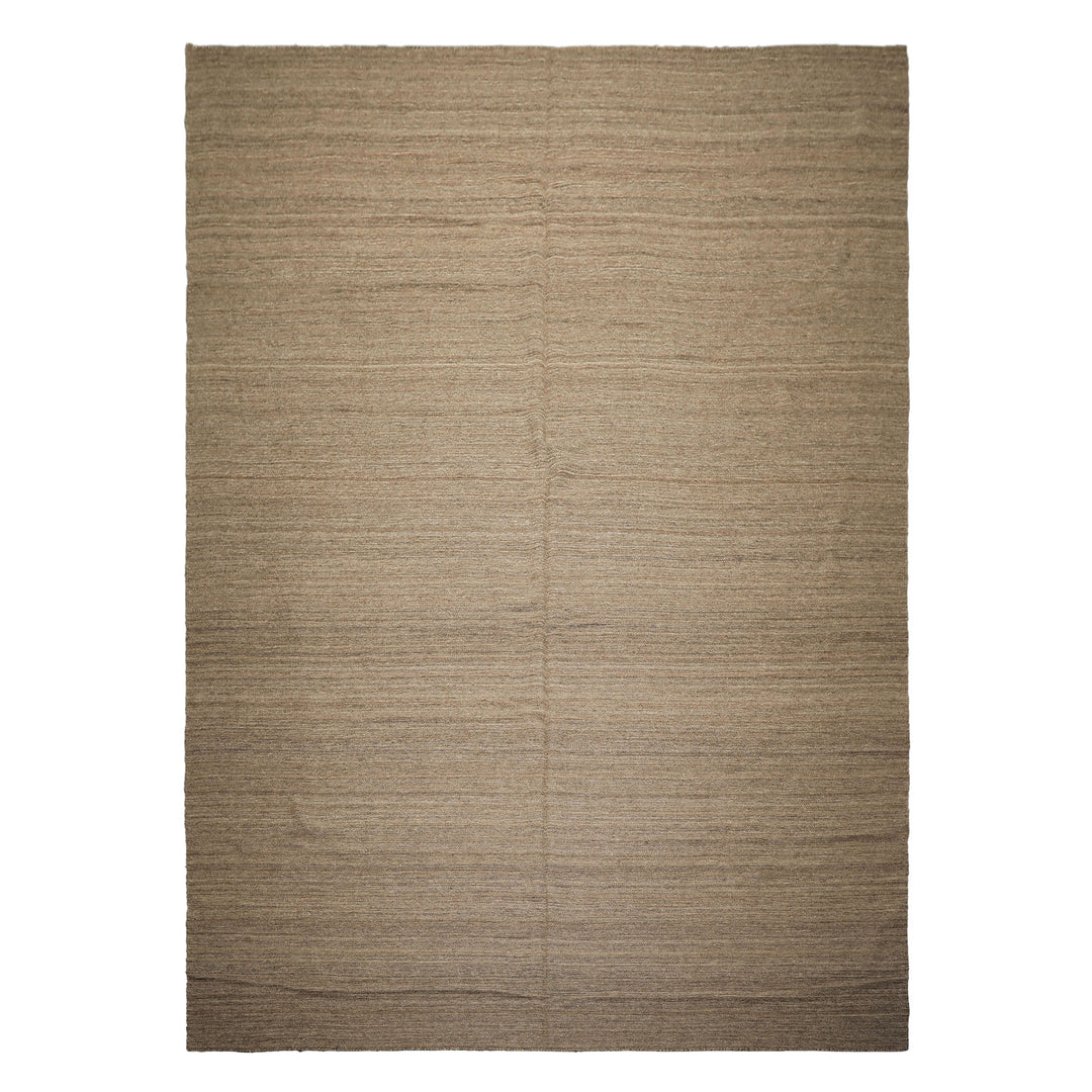 10x14 Taupe, , Color Hand Woven Kilim Wool Modern & Contemporary Oriental Rug