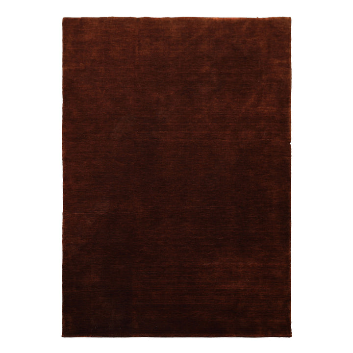 5x8 Dark, Caramel, Color Hand Knotted Gabbeh Wool Traditional Oriental Rug