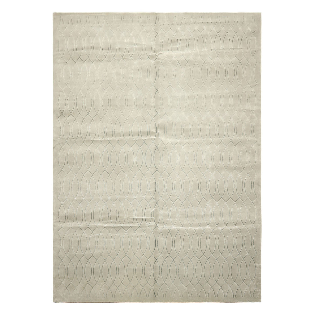 9x12 Tone on Tone Faded Seafoam, , Color Hand Knotted Tibetan Wool &amp; Pure Silk Modern &amp; Contemporay Oriental Rug