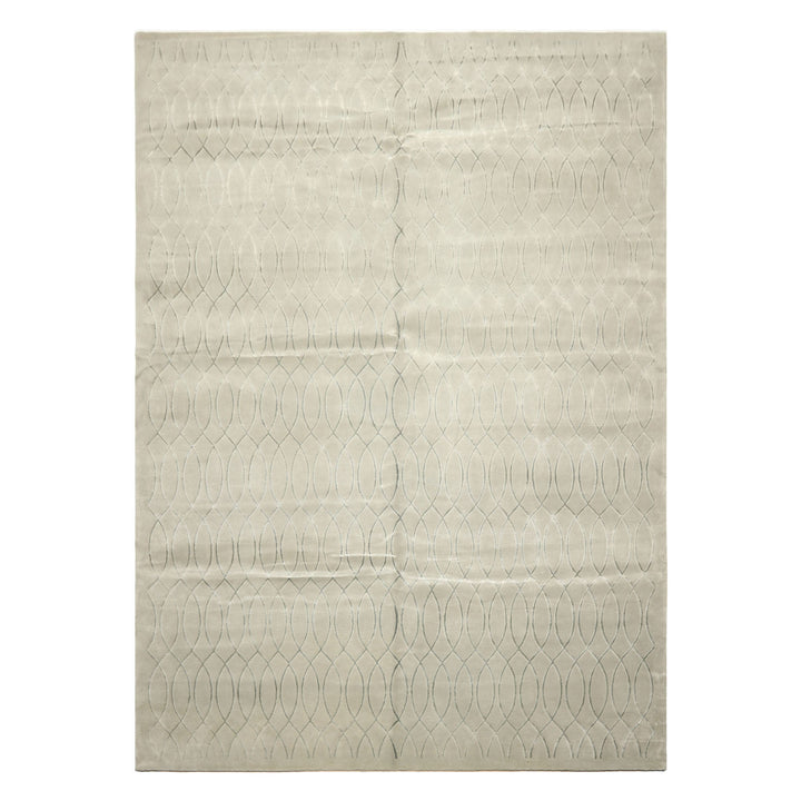 9x12 Tone on Tone Faded Seafoam, , Color Hand Knotted Tibetan Wool &amp; Pure Silk Modern &amp; Contemporay Oriental Rug