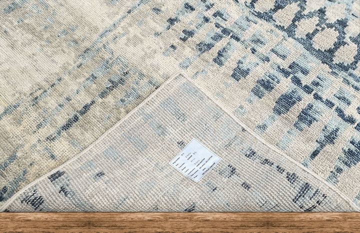 9x12 Gray, Blue, Color Hand Knotted Oushak Wool  Oriental Rug