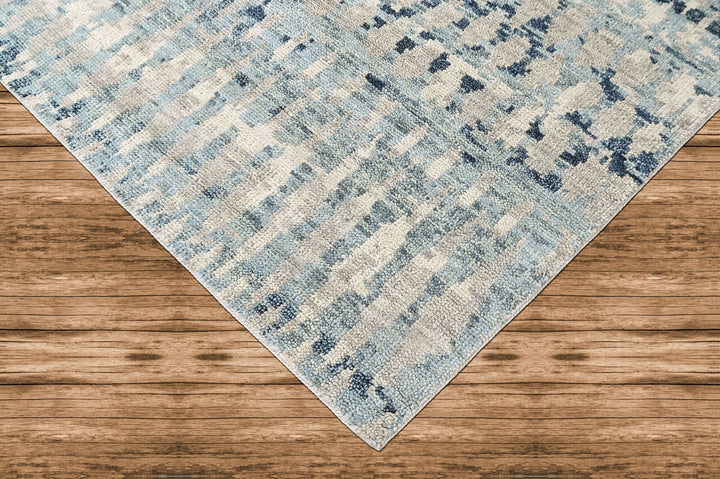 9x12 Gray, Blue, Color Hand Knotted Oushak Wool  Oriental Rug