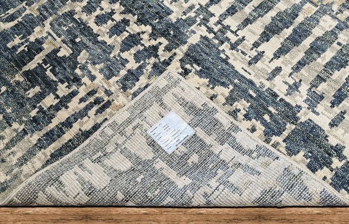 Multi Size Gray Blue Celedon Color Hand Knotted Oushak Wool Modern Oriental Rug