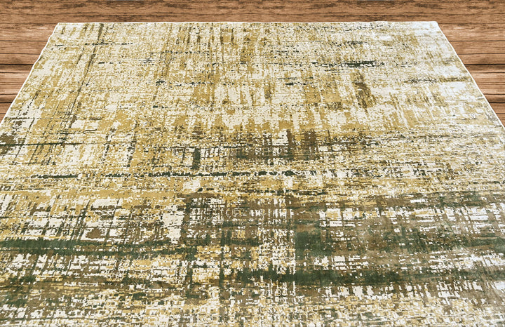 9x12 Beige, Gray, Gold Color Power Loom Oushak Wool Modern Oriental Rug