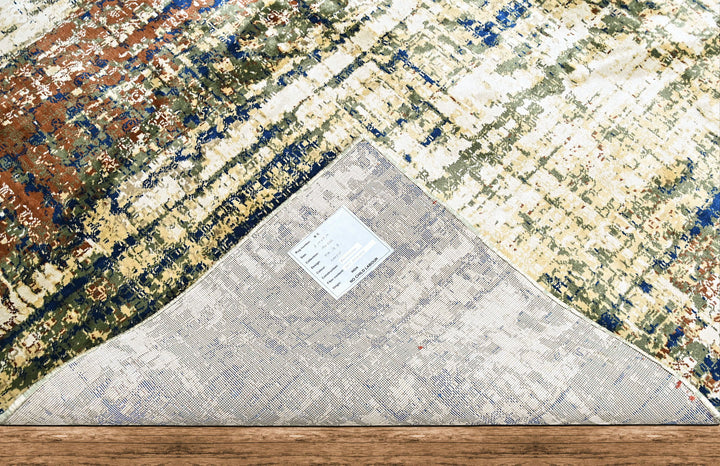 9x12 Beige, Gray, Rust Color Power Loom Oushak Wool Modern Oriental Rug